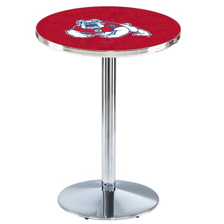 Holland Bar Stool Co 42" Chrome Fresno State Pub Table L214C4228FresSt
